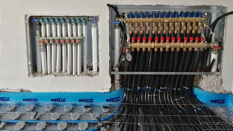 Impianto riscaldamento a pavimento installato a Noale